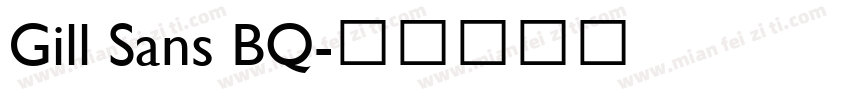 Gill Sans BQ字体转换